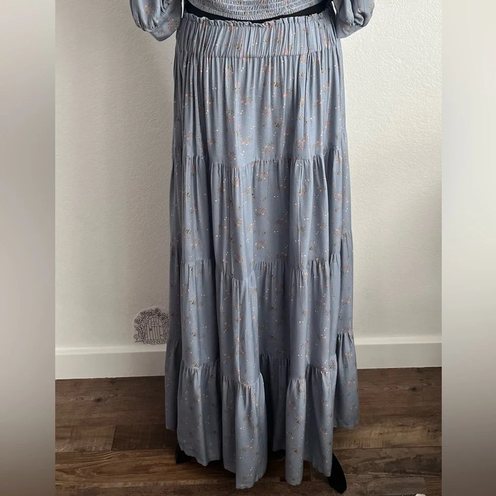 Jen’s Pirate Booty Floral Tiered Maxi Skirt NWT - Picture 3 of 5